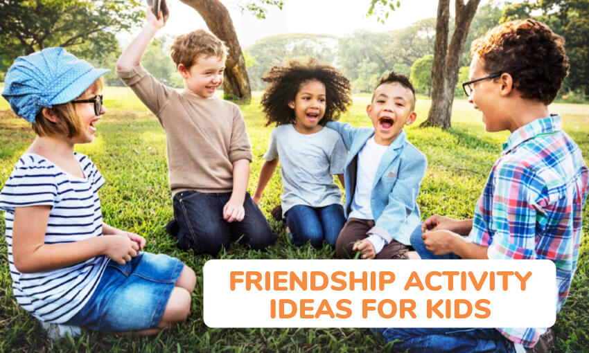 A collection of friendship activity ideas for kids. 