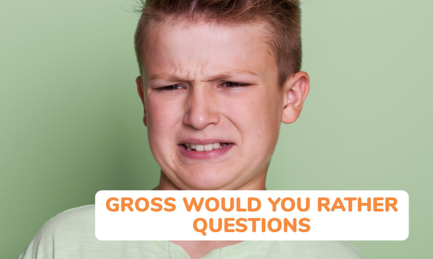 A collection of gross would you rather questions. 