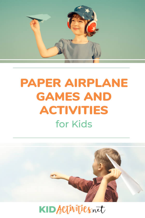 A collection of paper airplane games and activities for kids. 