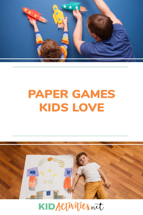 A collection of 4 paper games kids love. 