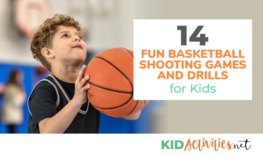 A collection of fun basketball shooting games and drills for kids.
