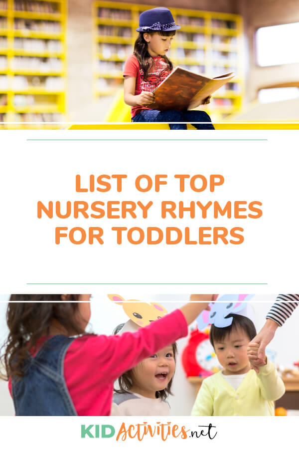 List of top nursery rhymes for toddlers