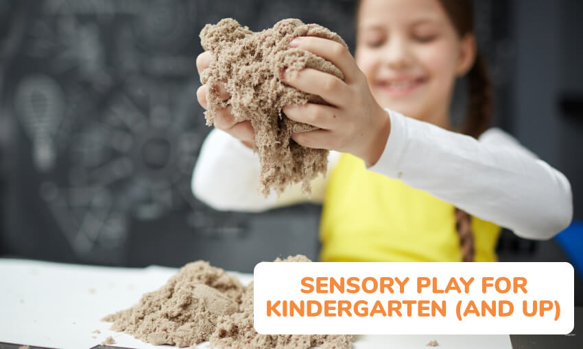 Sensory play ideas for kindergarten.