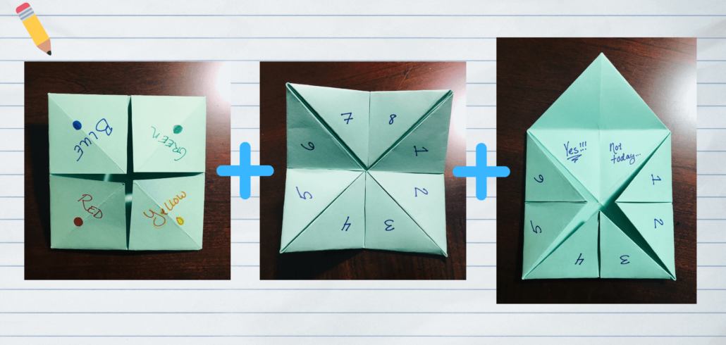 How to label a cootie catcher