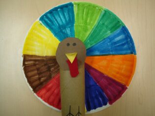 Turkey craft idea for Thanksgiving