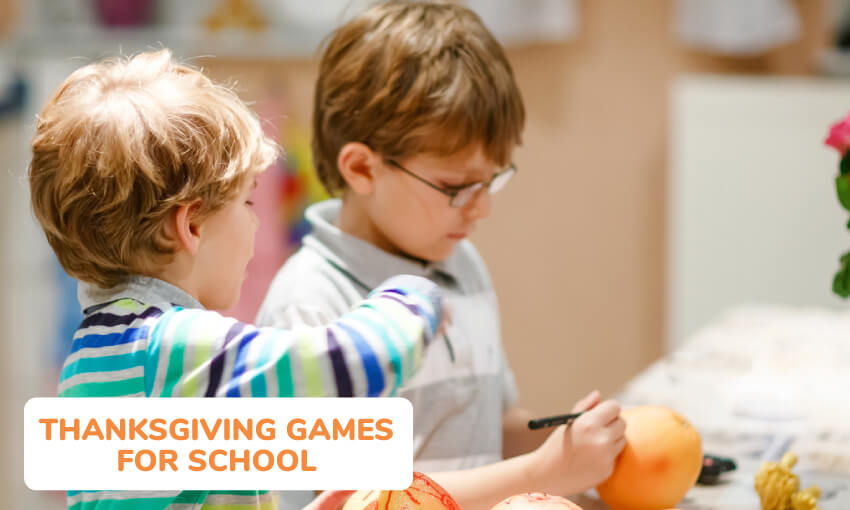 A collection of fun Thanksgiving games for school. 