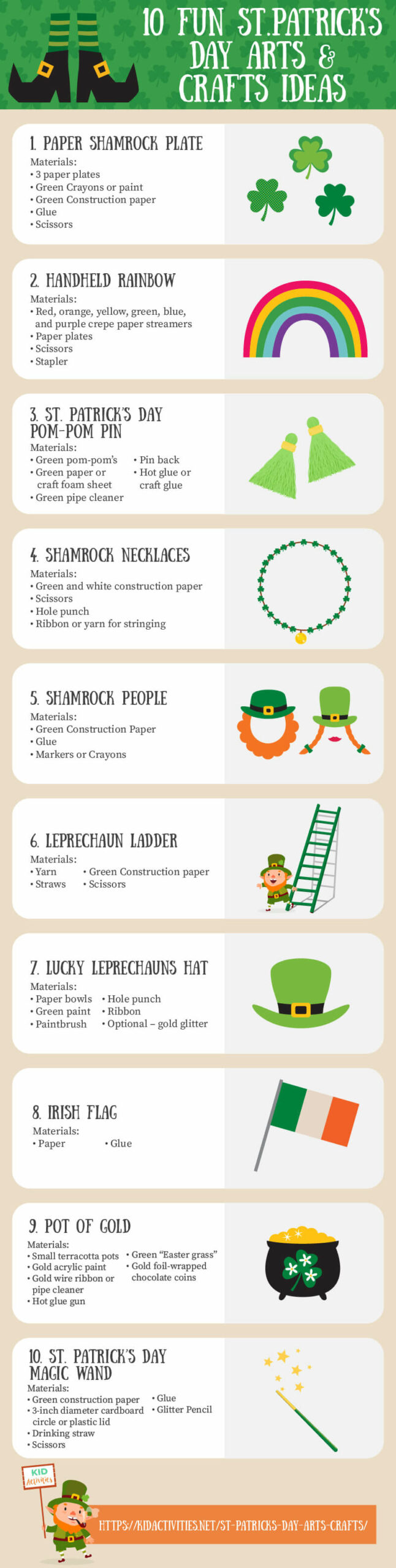 25 St. Patrick's Day Craft Activities For Kids