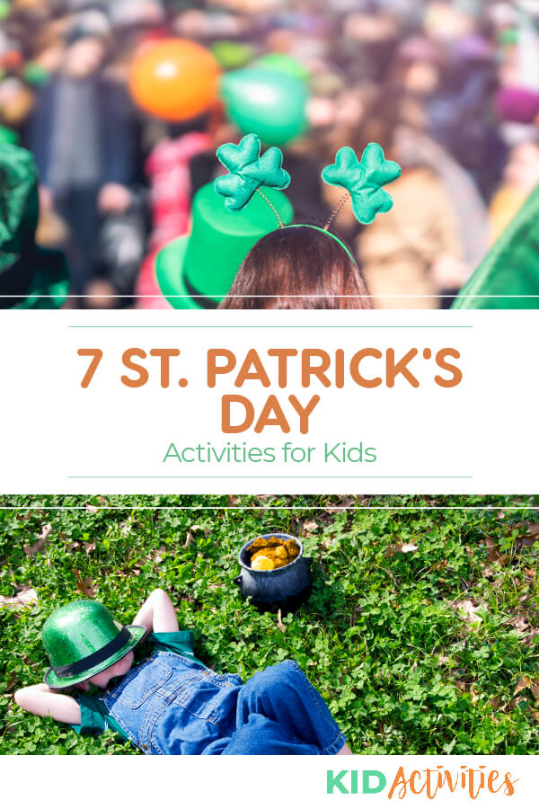 A collection of 7 fun St Patrick's Day activities for kids. Great ideas for the classroom and other St Patrick's Day celebrations. 