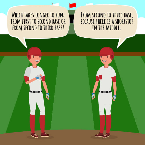 Shortstop baseball joke. 