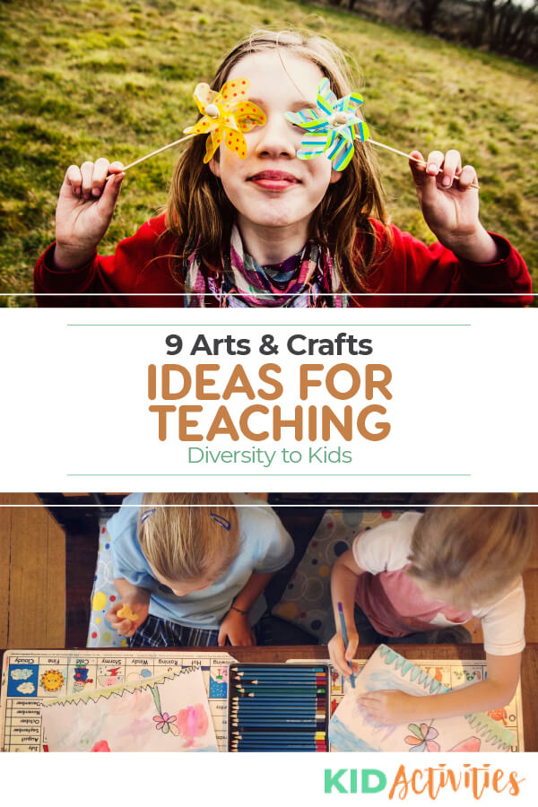 Your kids will find these arts and crafts not only fun but insightful. These ideas are a great way to help teach kids about the importance of diversity.