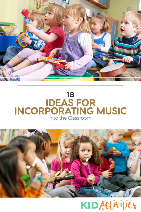 A collection of 18 ideas for incorporating music into your classroom and school. 