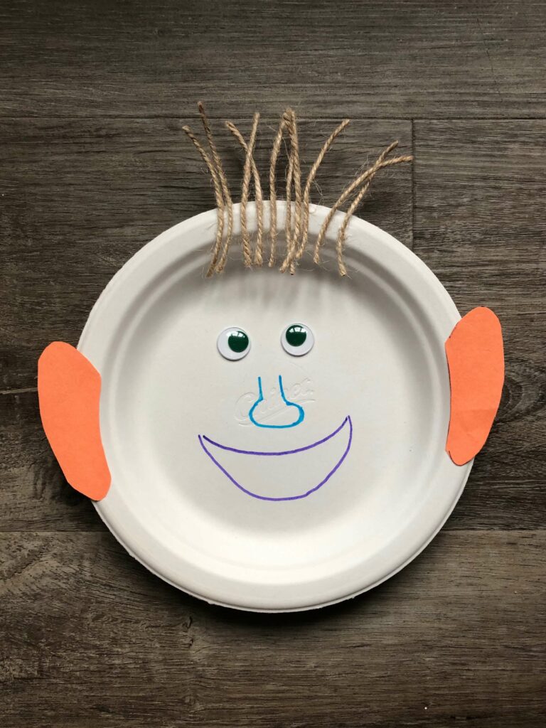 Paper Plate Face Craft for Kids That's Easy to Make