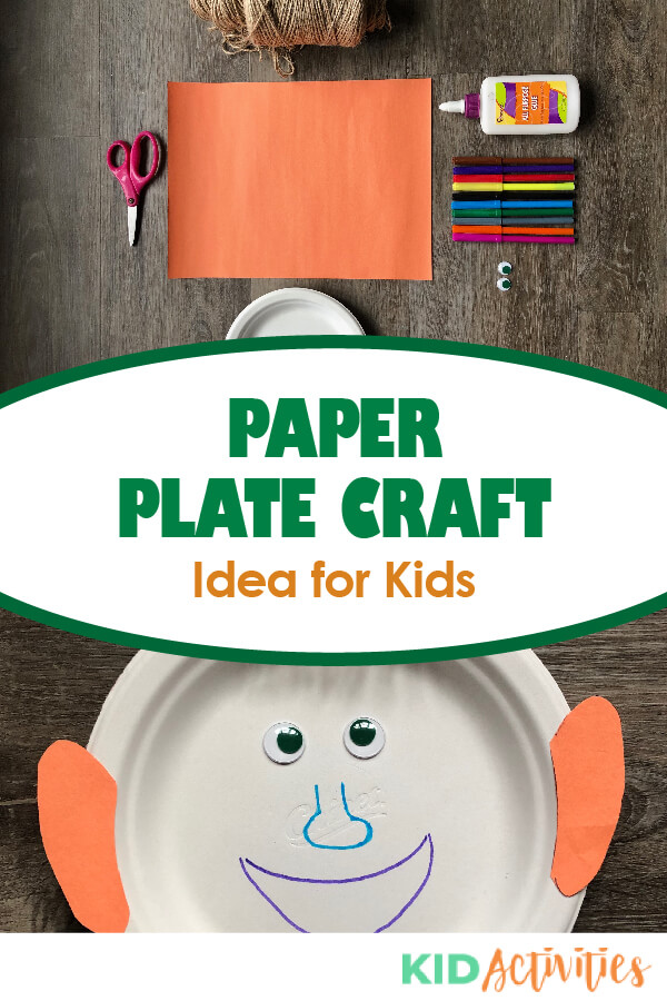 Easy Paper Plate Face Craft for Kids - Kid Activities