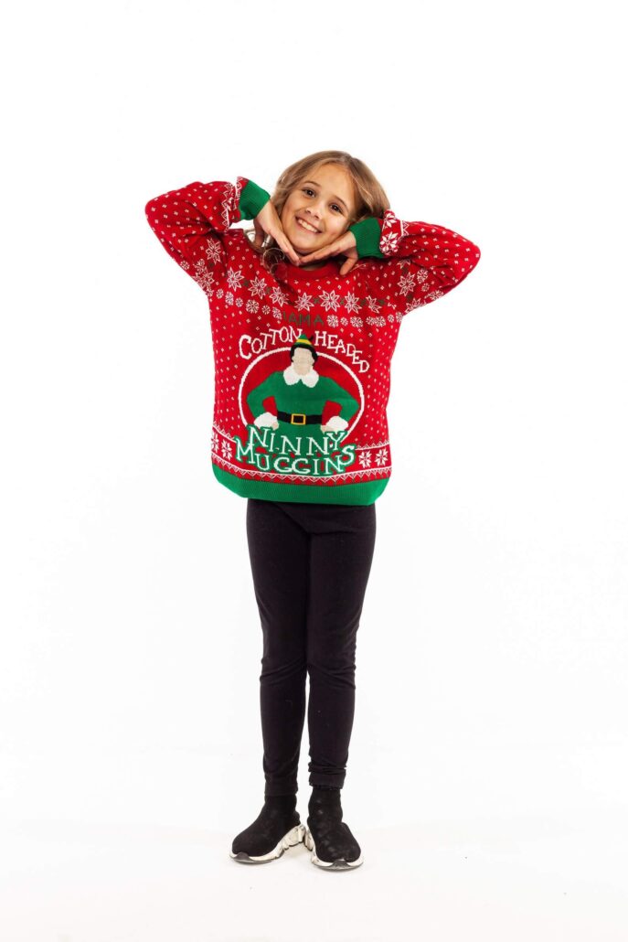 New Kids Childrens Boys Girls Xmas Christmas Winter Jumper Sweater Knitted Retro 