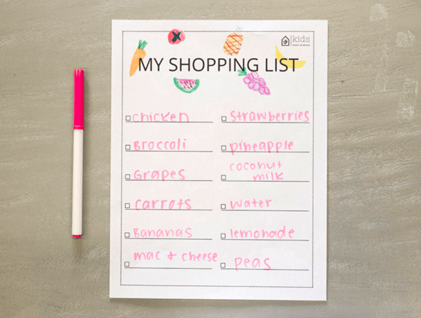 Write a Shopping List