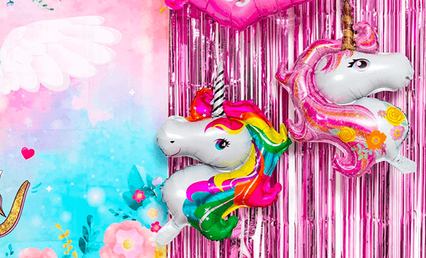 Unicorn foil balloons