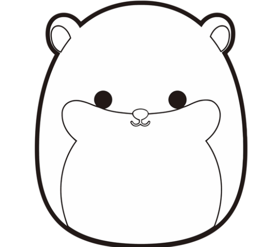 Bunny Squishmallow Coloring Page