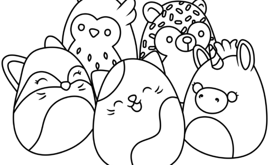 37 SquishMallow Coloring Pages