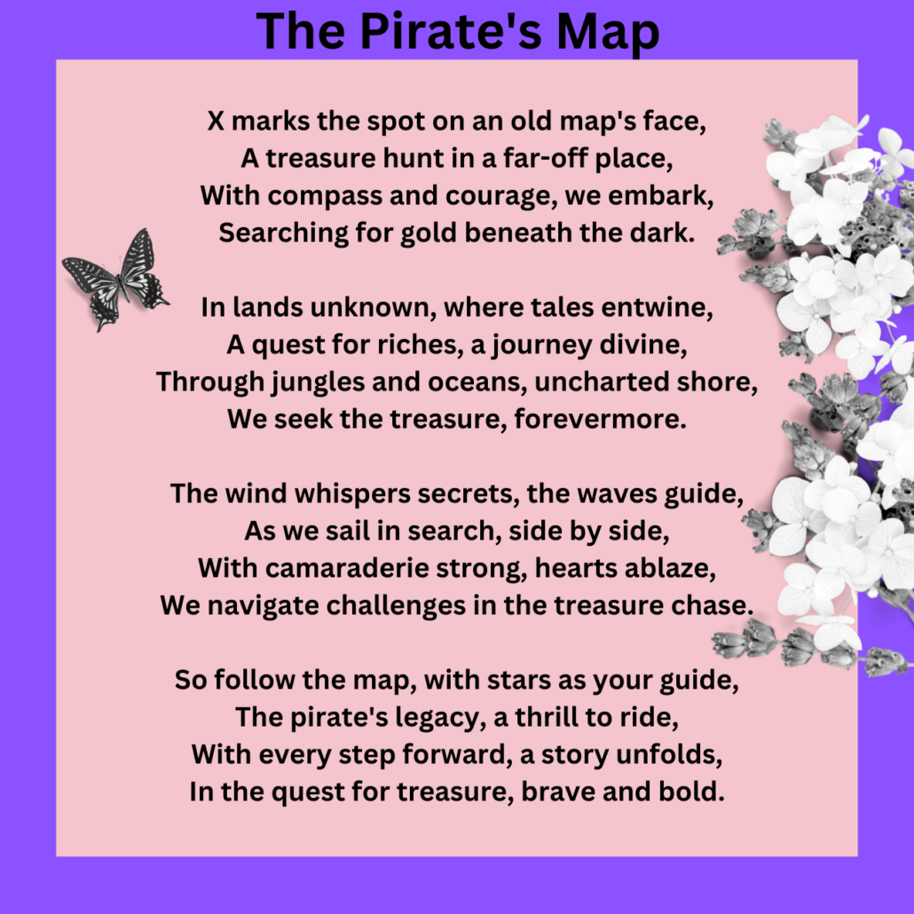 The Pirate's Map Poem for Second Graders