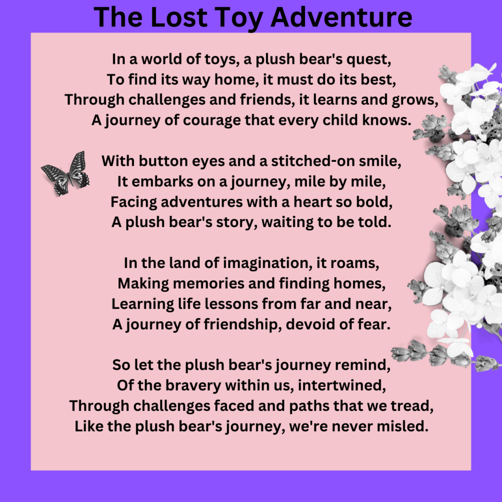 The Lost Toy Adventure Poem