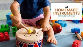 31 Homemade Instruments For Kids to Make